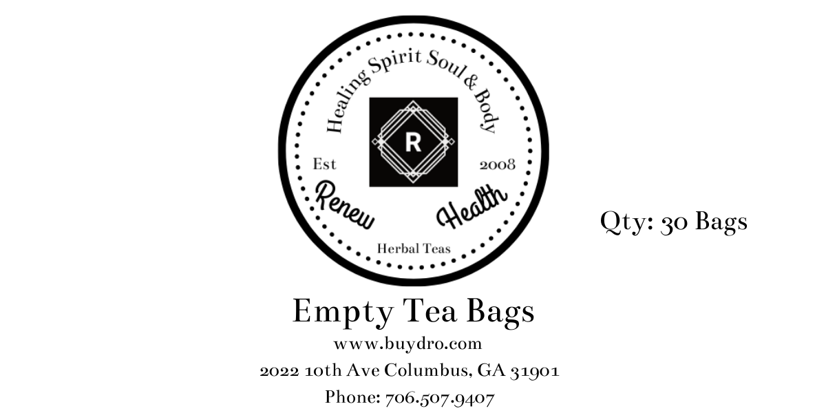 Empty Tea Bags (Qty: 30 Bags)